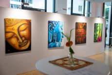 IndischerSommer in Stuttgart am 19.7.20223: Ausstellungseröffnung in der Europazentrale von Lapp Kabel